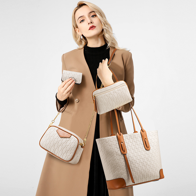 2026 new handbag large tote bag shoulder crossbody bag large capacity four-piece set mother-daughter bag