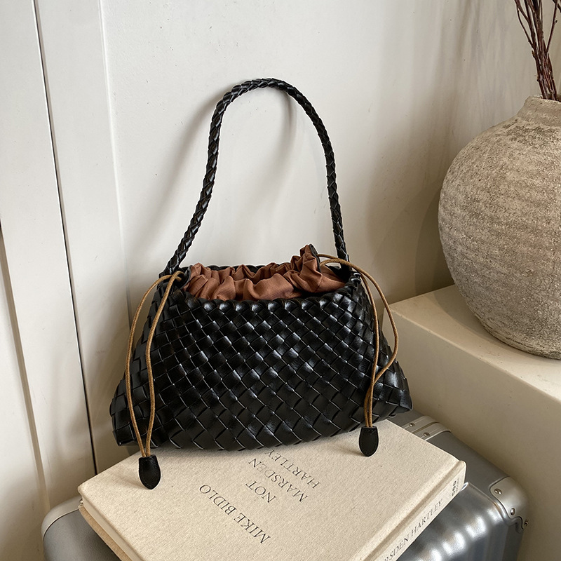 Hand-Woven Underarm Bag Women 2026 New Handheld Single Shoulder Letter Bag Handbag Women Bag