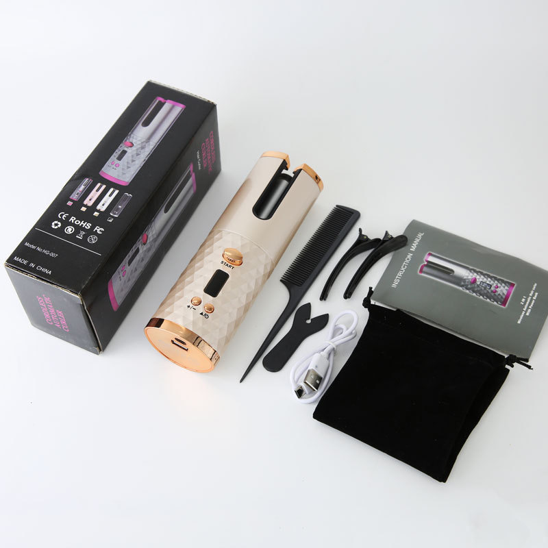 USB Curling Iron / Wireless Rechargeable Automatic Curling Iron Lazy Curling Gift