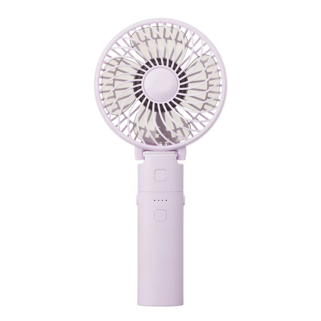 New Portable Mini Handheld Fan Foldable Large Capacity Power Bank Three-in-One Electric Fan