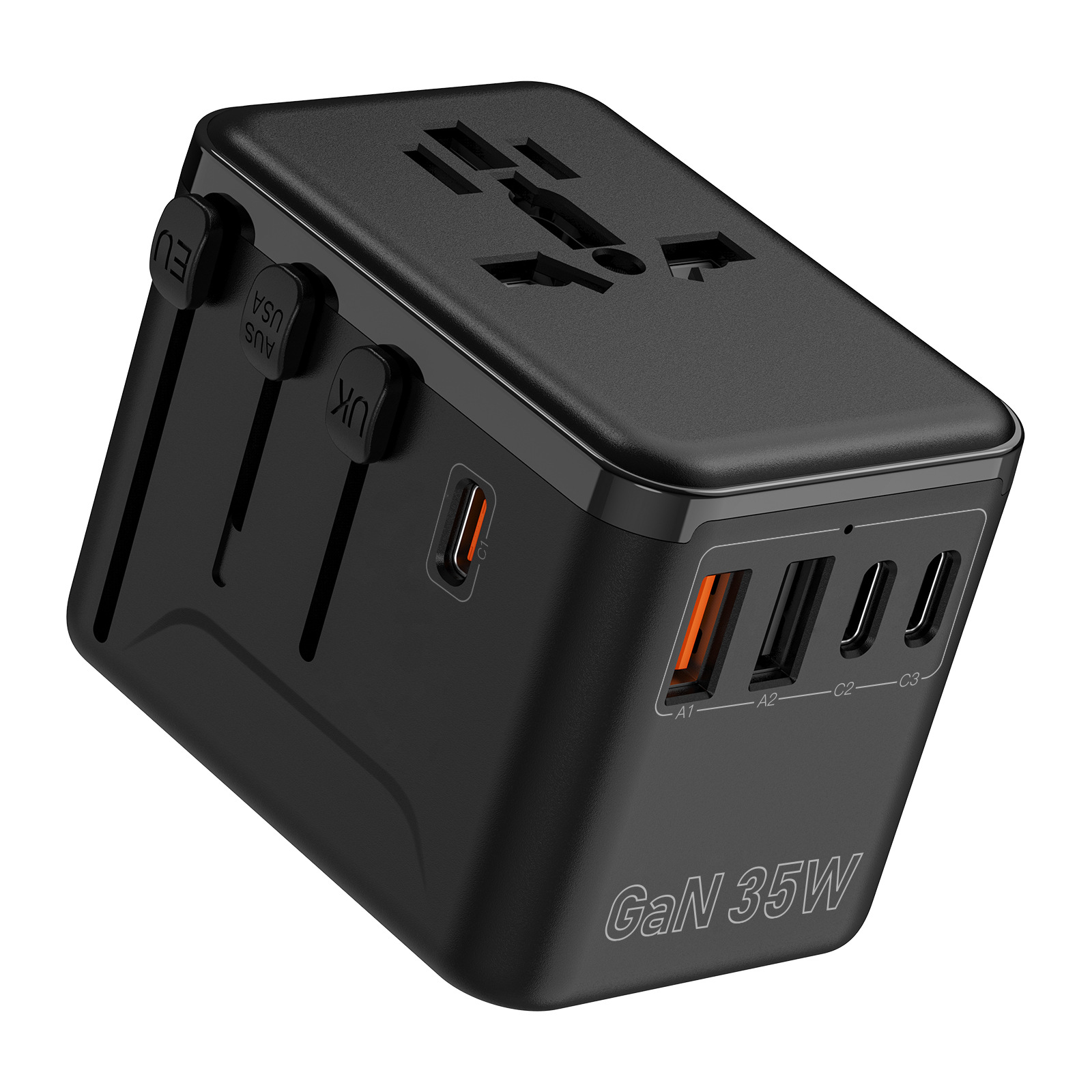 New GaN Fast Charging 67W Multi-function Plug Travel Charging Socket Converter Socket Adapter Plug