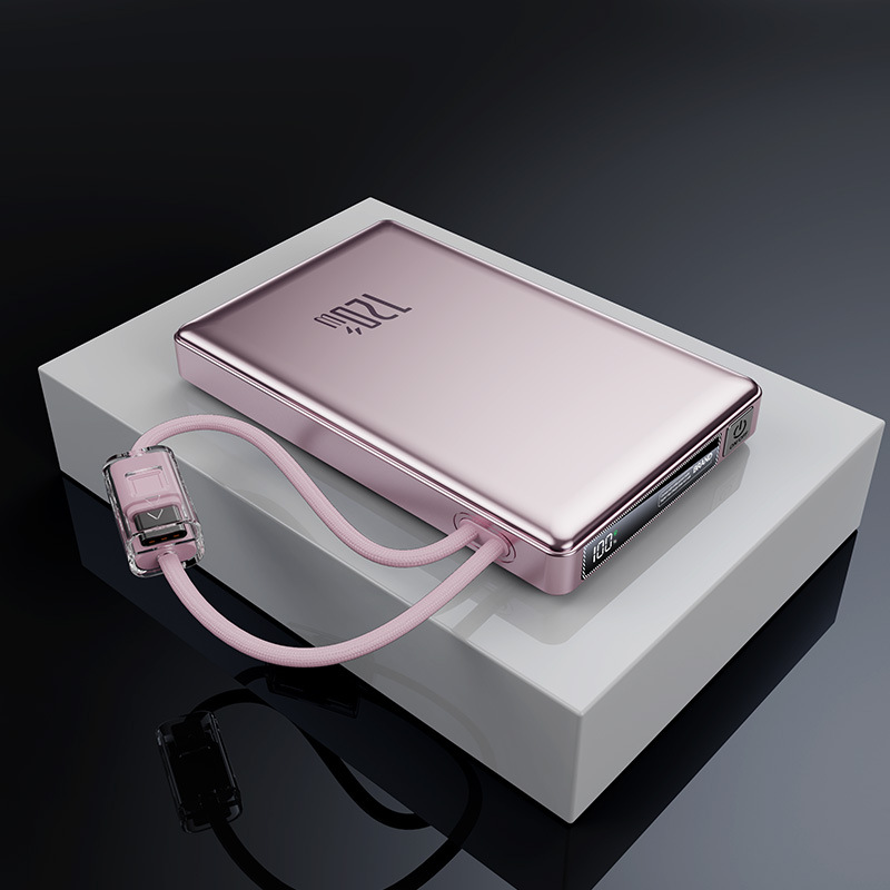 3C Power Bank 120W Fast Charging Outdoor Cable 1/20000mAh Ultra-Thin Portable Mobile Power Supply