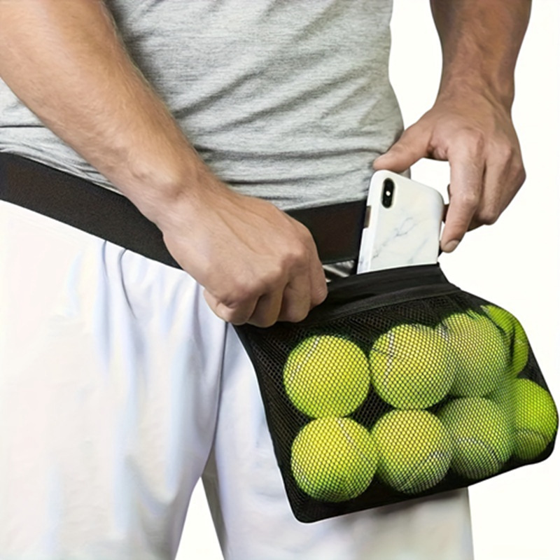 Tennis ball pick-up bag, table tennis, golf ball portable storage bag, training ball pick-up bag, waist bag