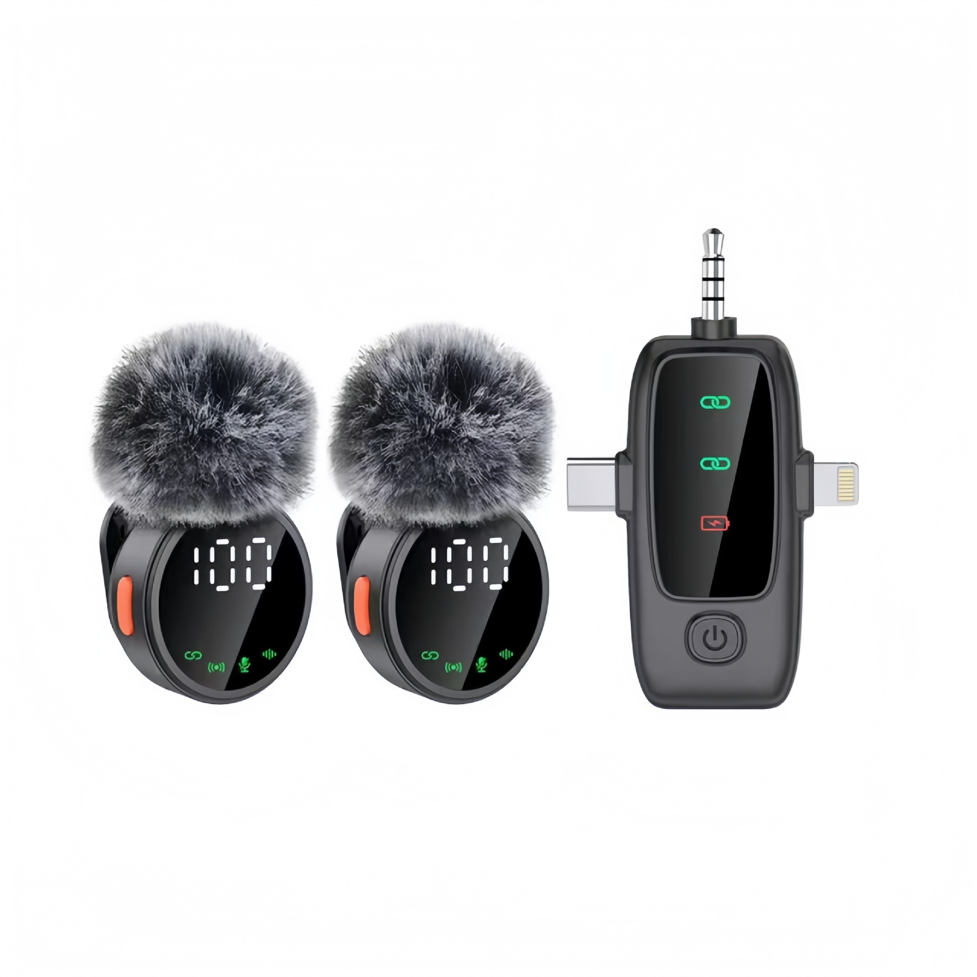 2026 new private mold A83 wireless magnetic lavalier microphone noise reduction reverb high-definition live microphone with digital display A81