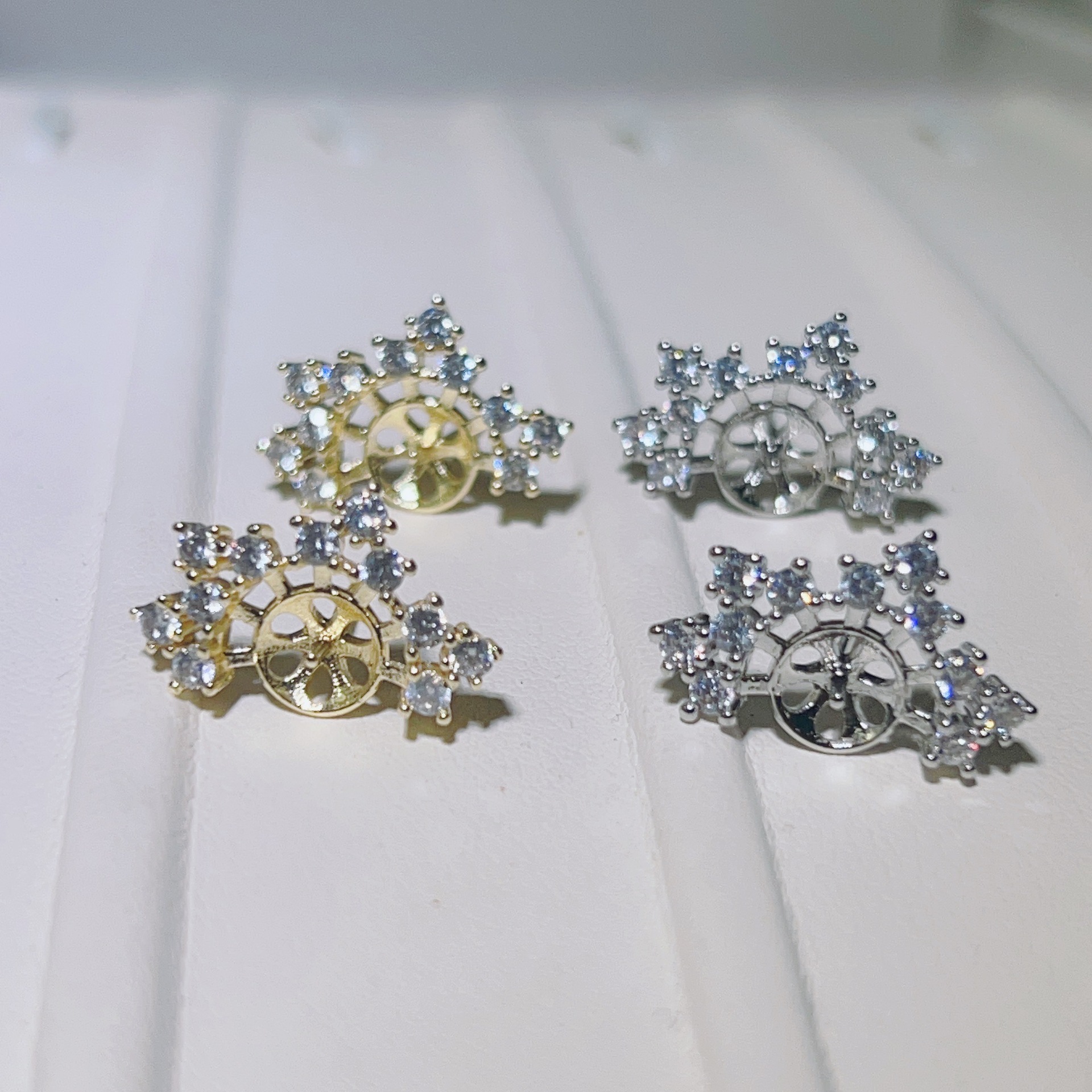 金色托（不含珠） · P1372雪花（8.5-9mm）