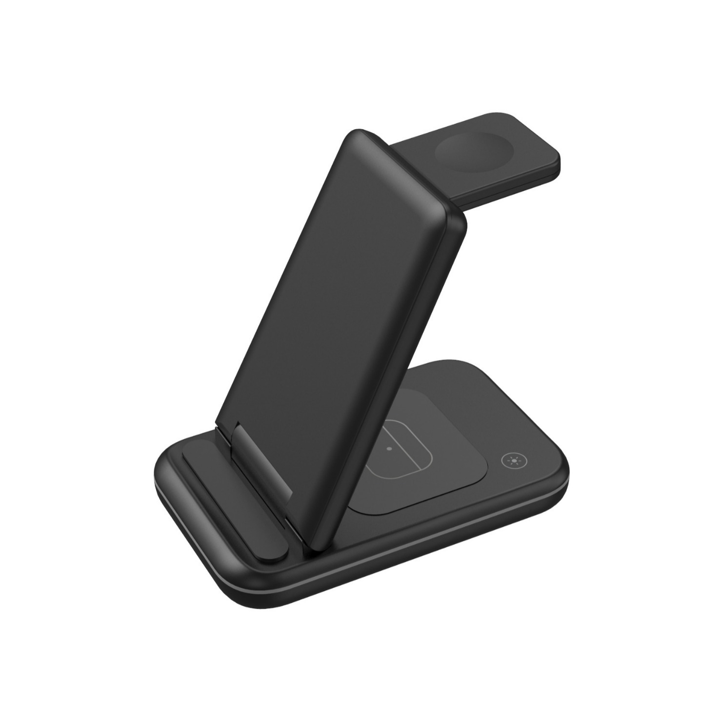 Foldable wireless charger three-in-one stand 15W fast charging for Apple phones watches earphones wireless charger