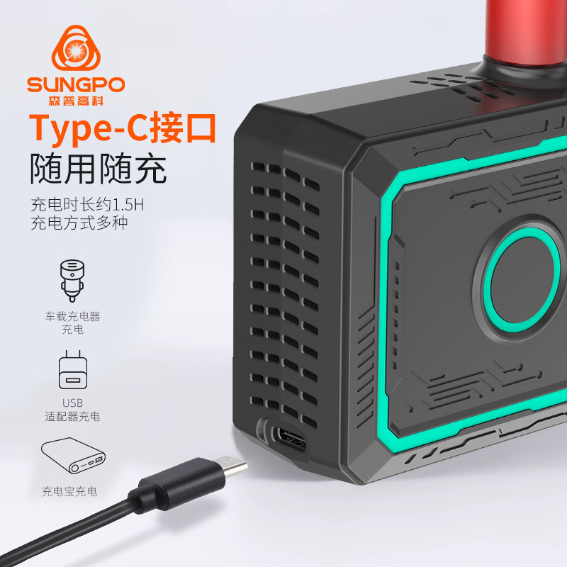 Vehicle-Mounted Inflator Pump Portable Mini Digital Display Air Pump Car Tire Road Bicycle Tire Electric Air Pump