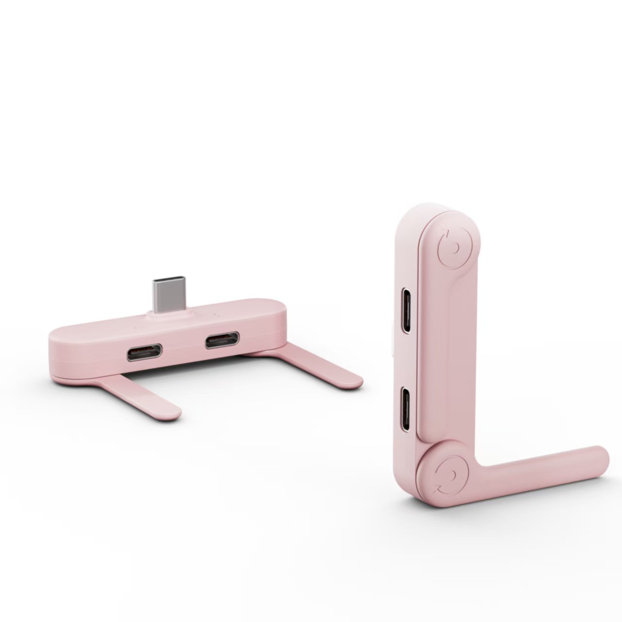 Phone Stand Mobile Game Curved Charging Type-C Foldable Dual Type-C Adapter Headphone Listening