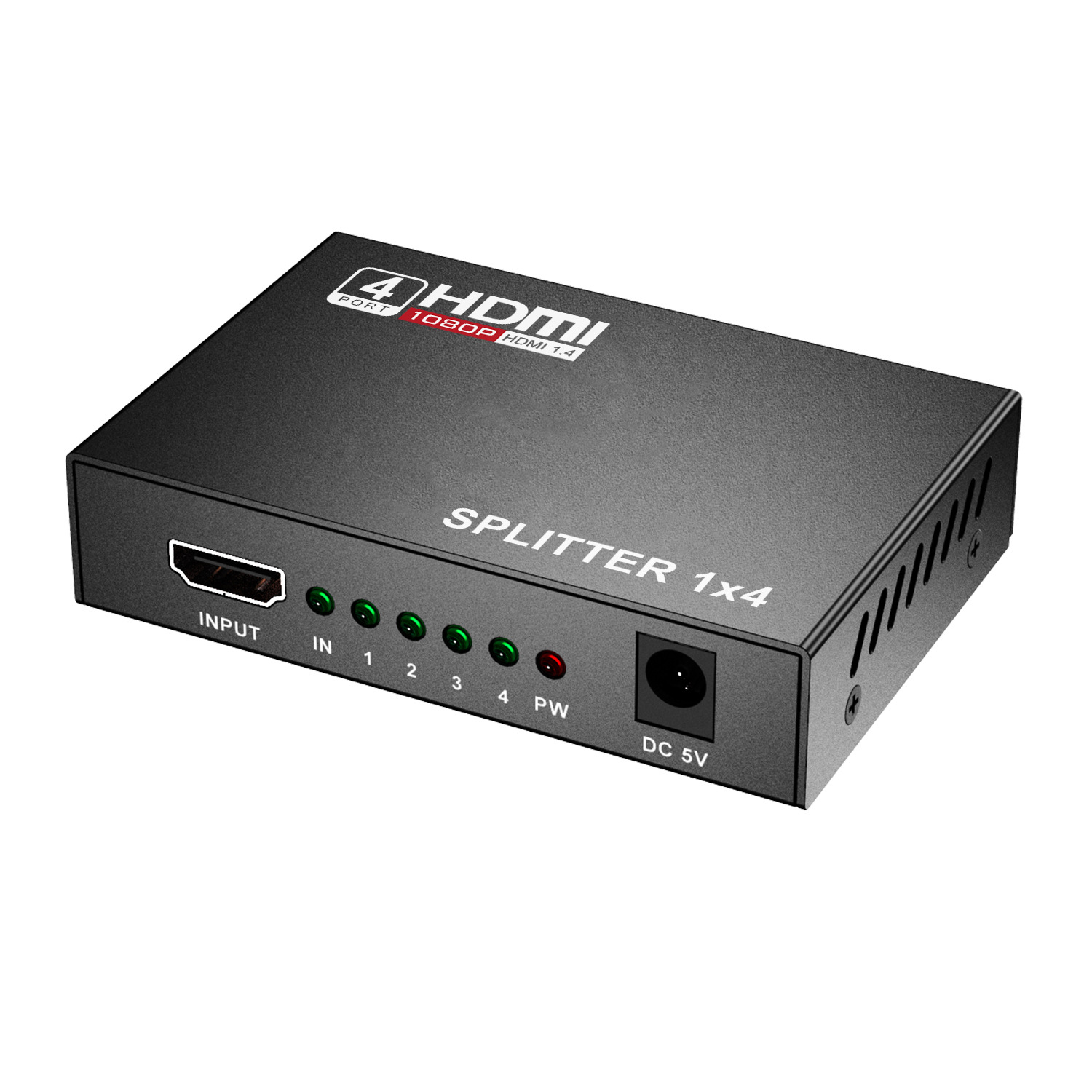 HDMI Splitter One-In-Four-Out 4K Series HDMI One-In-Four-Out Divider HD Video Screen Duplicator