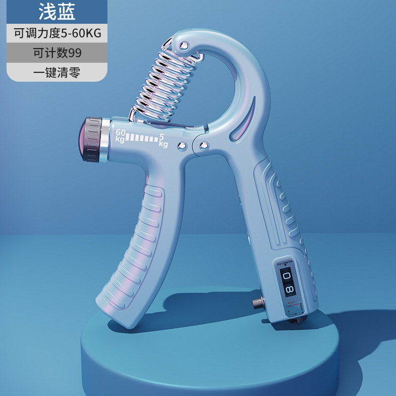 Adjustable counting grip strength trainer hand training arm strength portable wrist rehabilitation training power