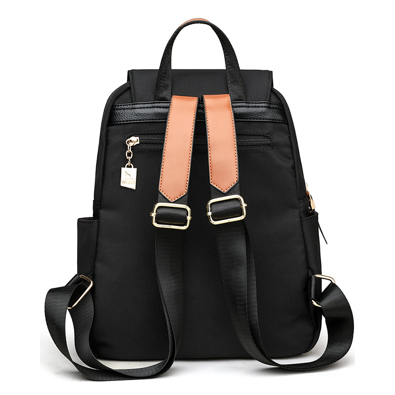 2025 new nylon double-shoulder bag women's casual business commuting women's backpack simple backpack