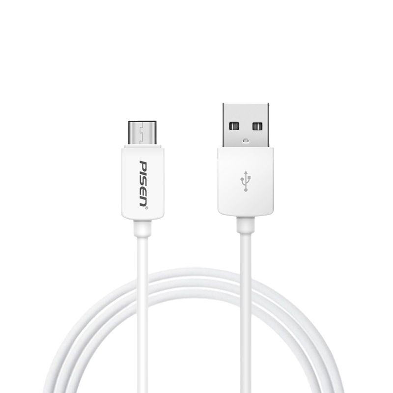 Pisen type-c data cable for Xiaomi Huawei Honor Android fast charge v8 universal charging cable wide port