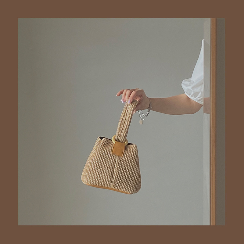 Cute Handwoven Straw Bag for Girls 2026 New Summer Chain Bag Single Shoulder Woven Bag