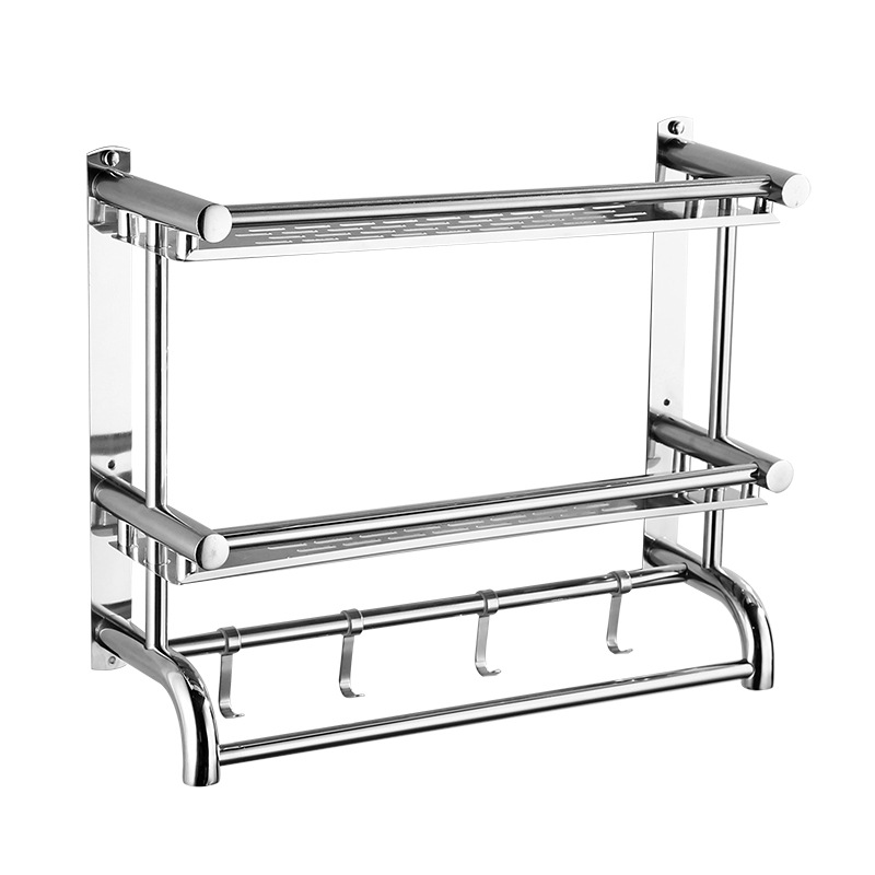 No-drilling bathroom storage rack wall-mounted washbasin toilet toilet tank storage rack cosmetics storage rack