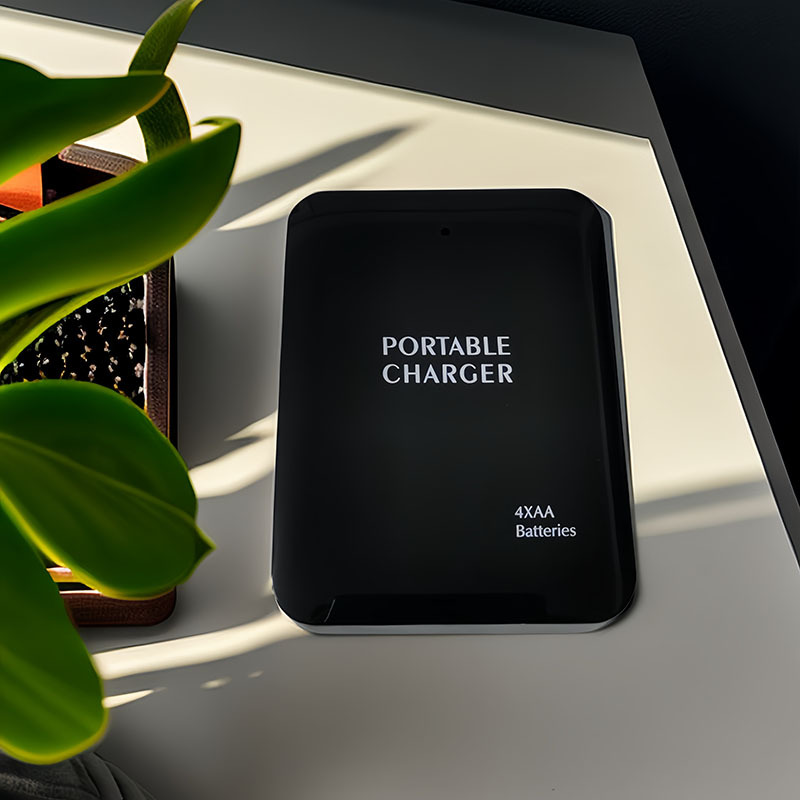 USB interface mobile 5号 battery box LED light color mobile power bank A+C port emergency phone charger