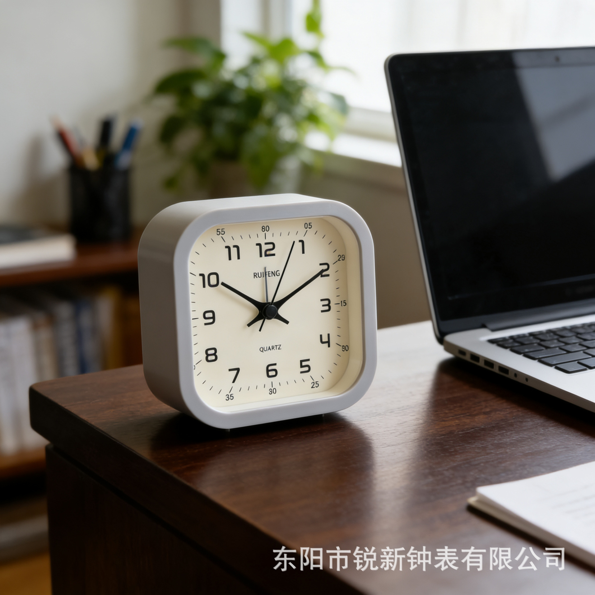 Simple bedside bell desk clock children desktop table silent clock student bedroom alarm clock