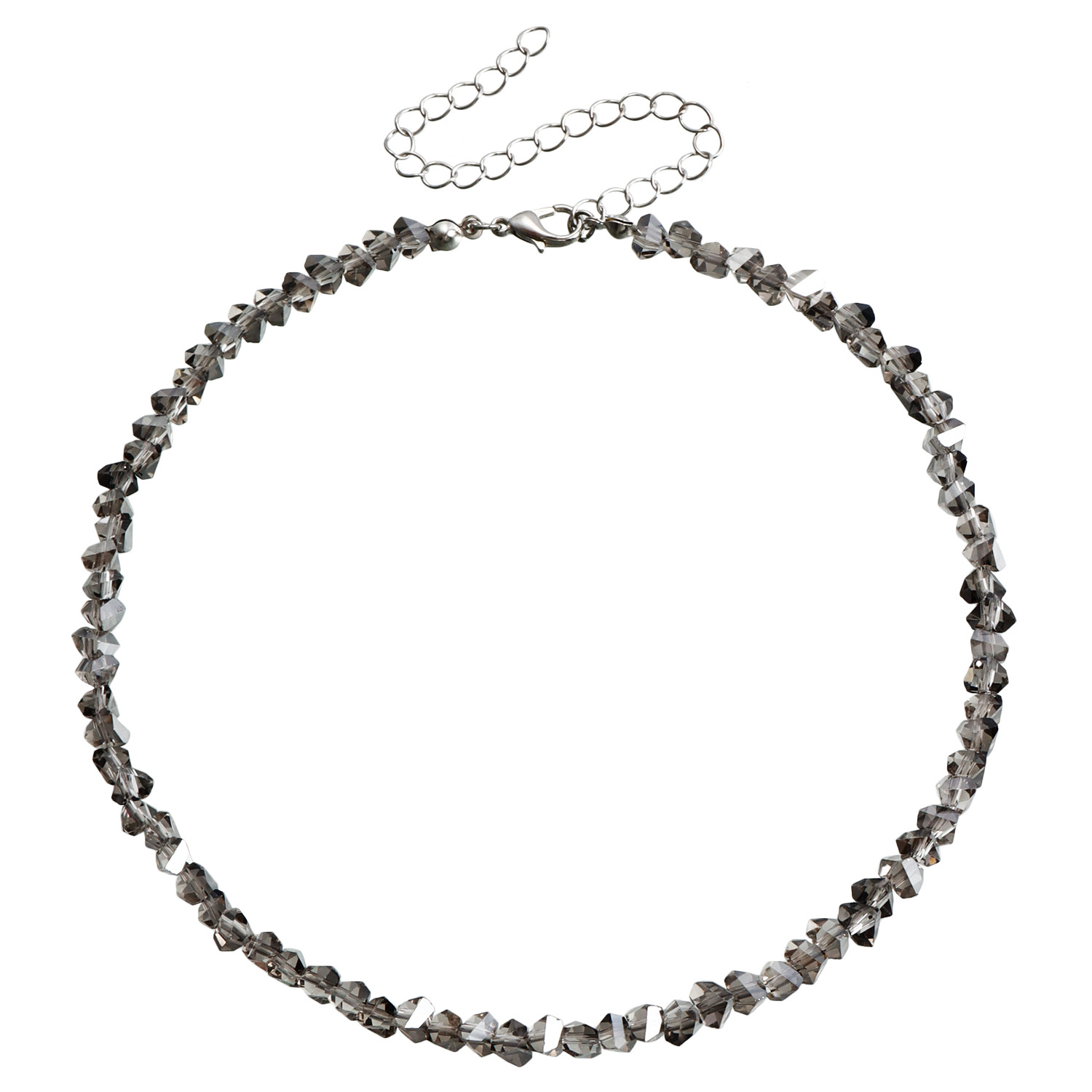 Accessories Handmade Braided Beaded Black Crystal Necklace for Women Choker
