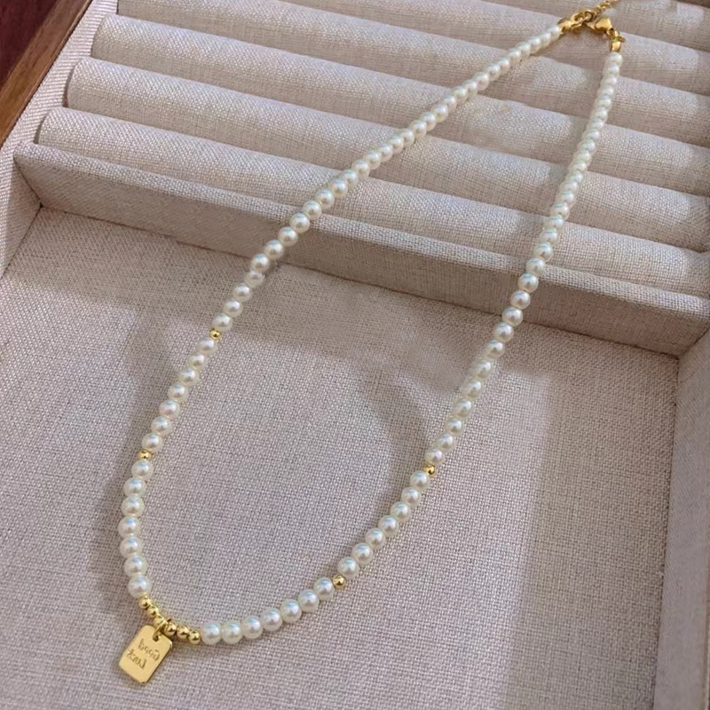 New autumn winter lucky pendant Shi's pearl necklace sense of style sense