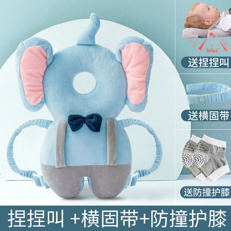 Baby anti-fall head protection pad summer breathable infant anti-fall head protector learning walk head protection hat pillow