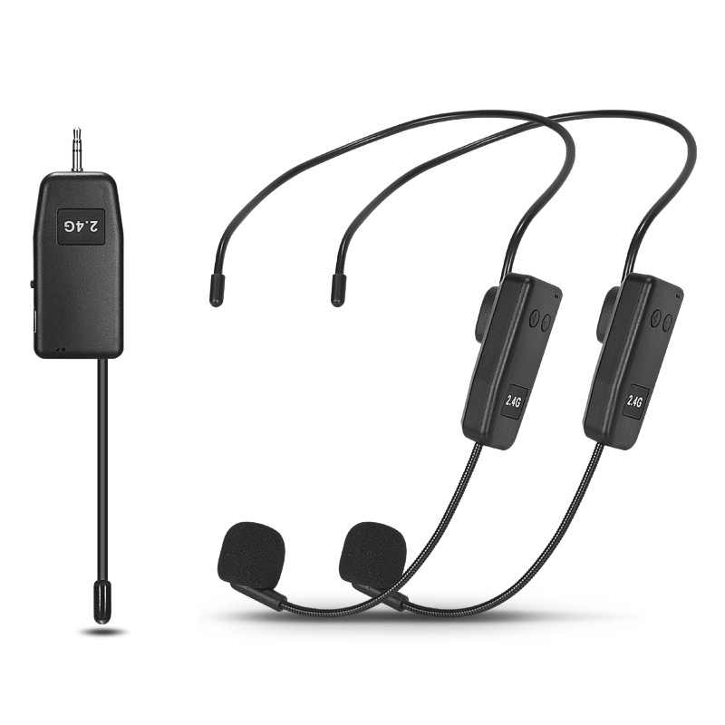 Wireless Headworn Microphone Small Bee Amplifier Speaker Universal Teaching Lapel Headset Megaphone Microphone