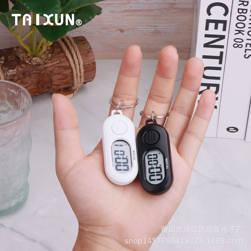 24 New Keychain Countdown Timer Outdoor Portable Timer Mini Timer Pendant Middle School Student Exam Use