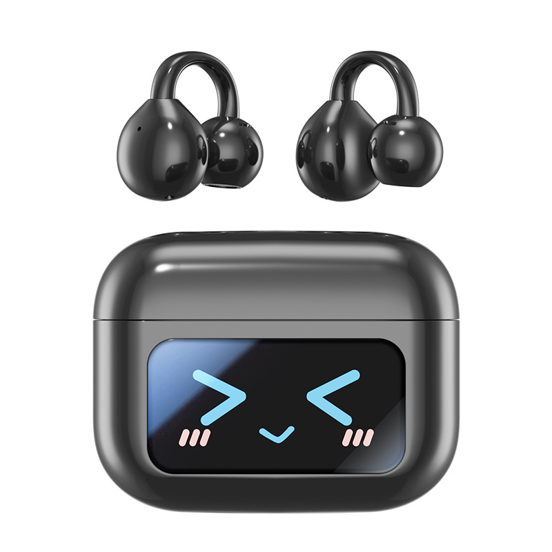 M100 New Color Screen Translation Bluetooth Earphones Ultra-Long Battery Life Ear Clip Wireless Bluetooth Earphones with Screen 5.4