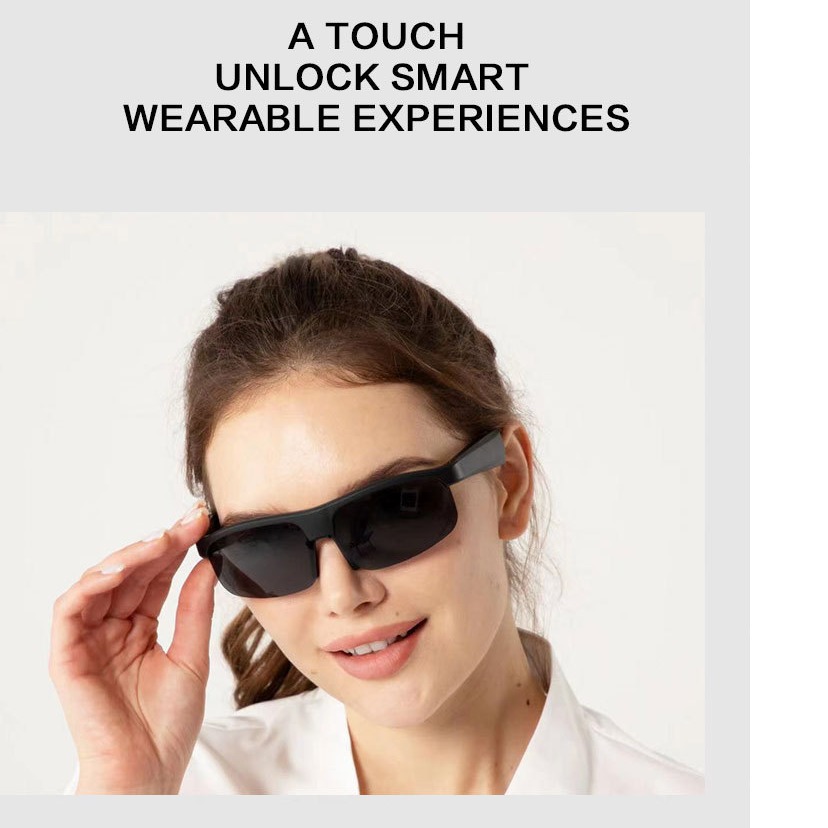 AI Smart Translation Glasses Bluetooth Glasses M6pro Outdoor Sports Sunglasses UV Protection Audio Sunglasses