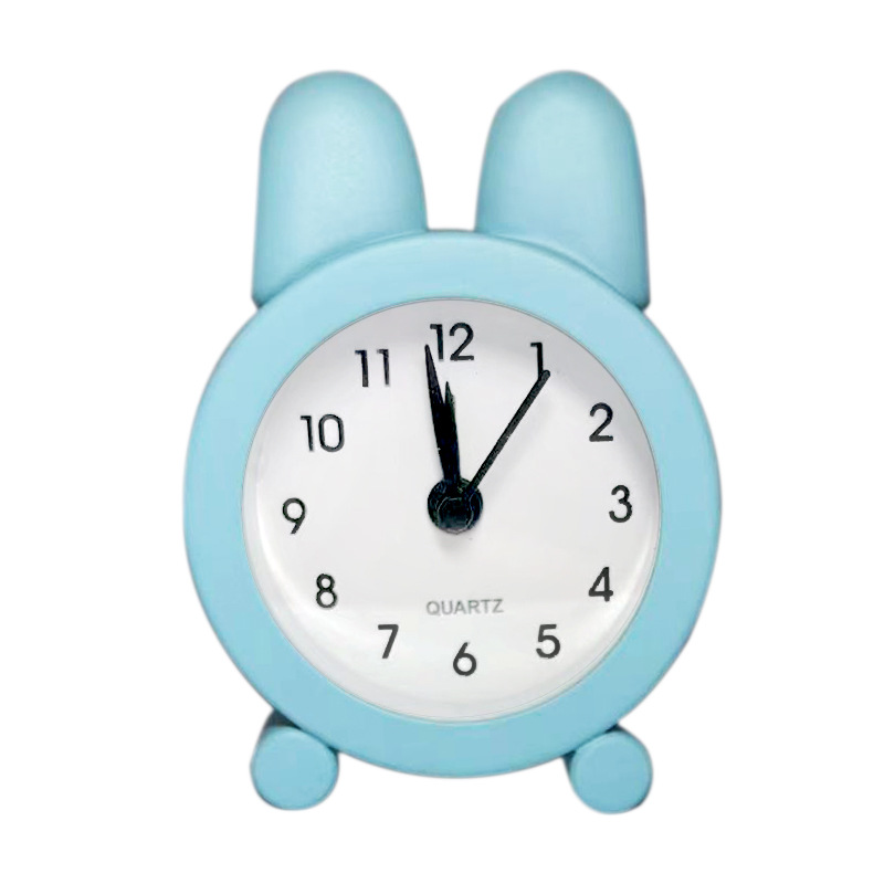 Metal Mini Alarm Clock Cute Little Rabbit Cartoon Small Alarm Clock Children Student Desktop Clock