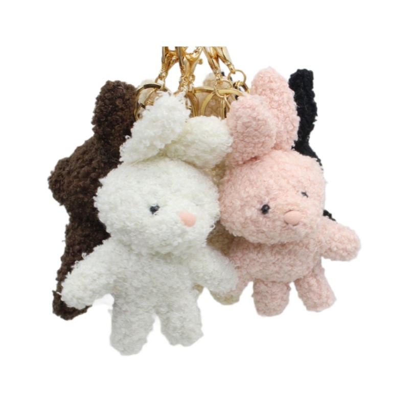 Cute Handmade Cartoon Plush Rabbit Children's Accessories Bag Charm Souvenir Doll