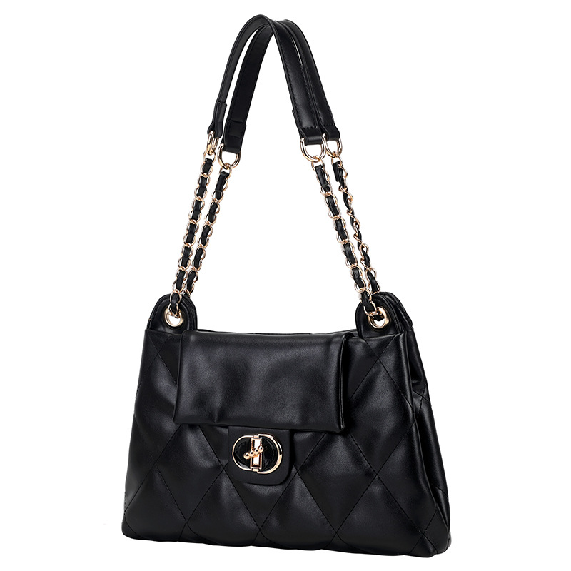 2026 women's bag diamond grid chain bag niche single shoulder crossbody bag