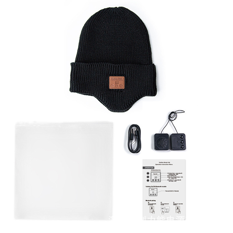 2026 Autumn Winter New Wireless 5.3 Bluetooth Headset Ear-Covering Hat Outdoor Warm Music Ear-Wrap Beanie