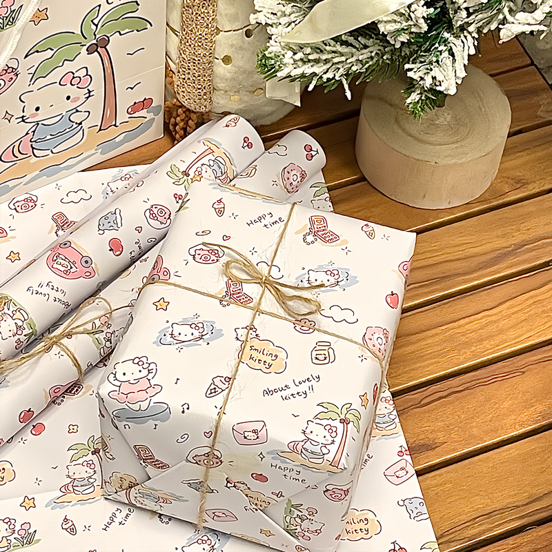 Super many cute wrapping paper collection large size birthday gift wrapping paper cartoon gift wrapping paper book cover paper