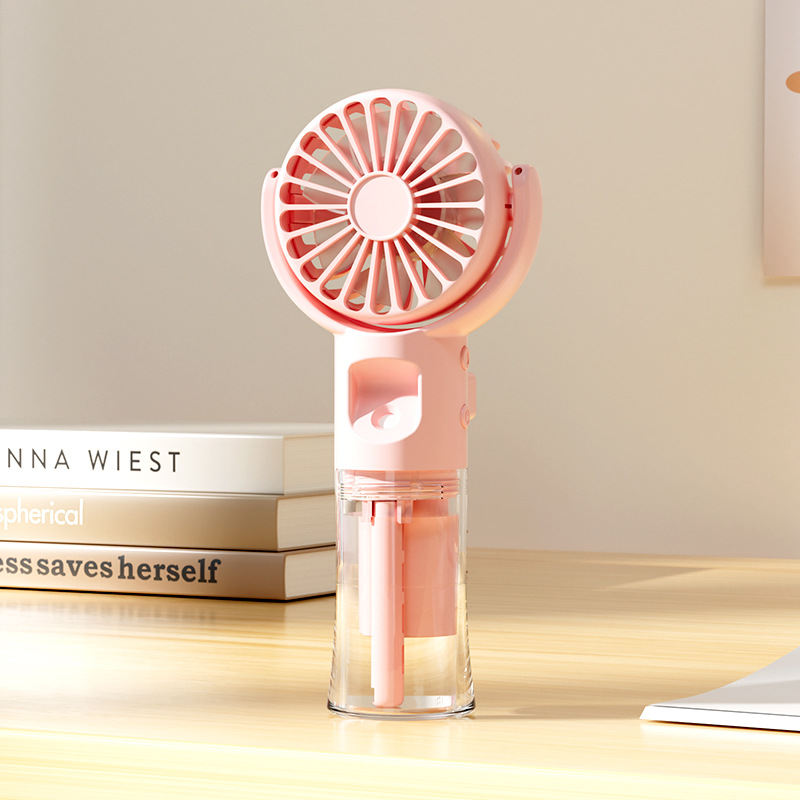 New F1 Handheld Spray Fan USB Charging Student Outdoor Portable Fan Desktop Mist Cooling Humidifying