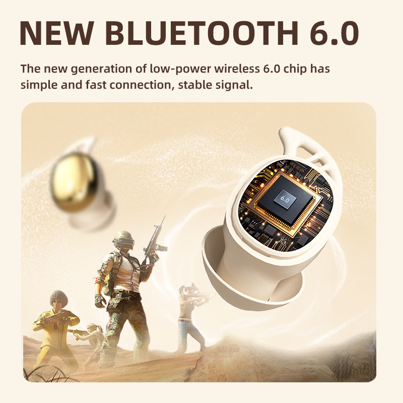 Noise-canceling headphones S13 new wireless in-ear Bluetooth earphones ultra-long battery life mini vibration massage decompression