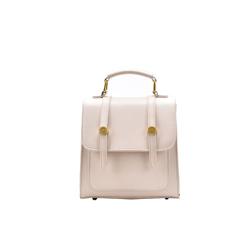 2026 New PU Leather Women's Small Backpack Simple Soft Leather Double Shoulder Bag Multi-purpose Bag