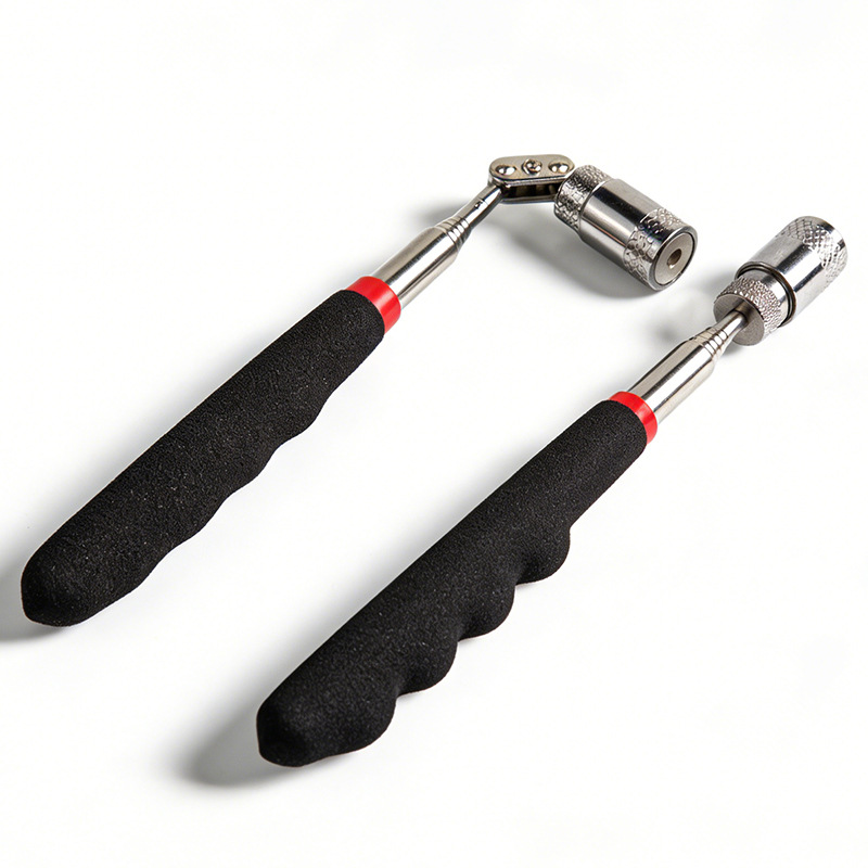 LED Lighted Universal Telescopic Strong Magnetic Screw Pickup Tool Magnetic Rotating Retriever