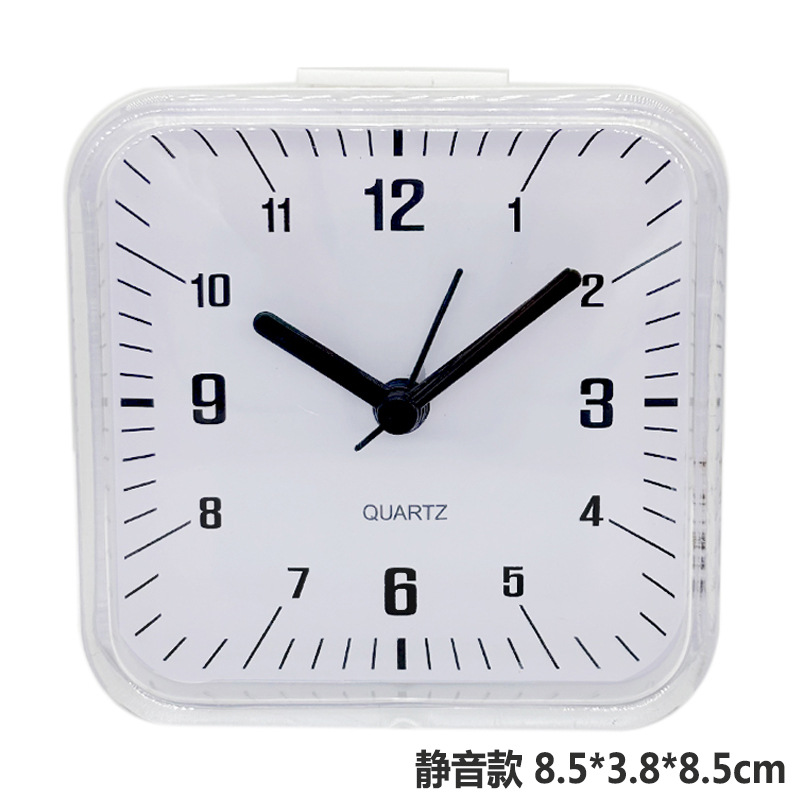 Silent Alarm Clock Unbreakable Acrylic Mirror with Snooze and Light Children Student Special Alarm Clock