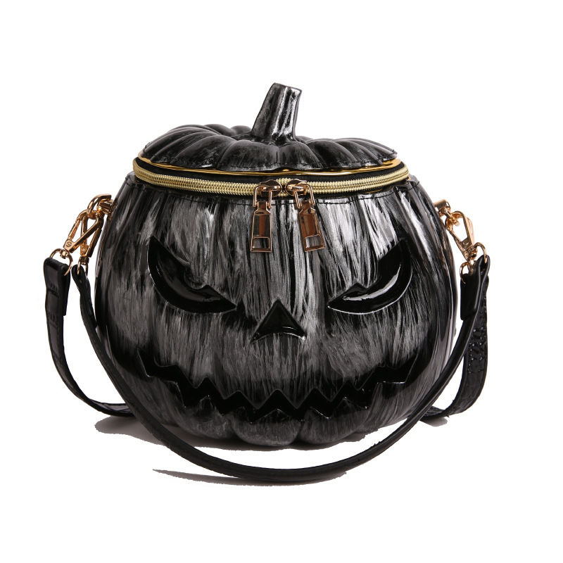 New Simulation Pumpkin Bag for Women Niche High Texture Halloween Handheld Shoulder Crossbody Bag
