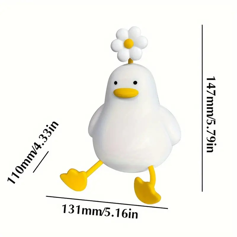 Silicone night light bedroom sleep light baby feeding eye protection atmosphere new bedside gift flower duck pat pat light
