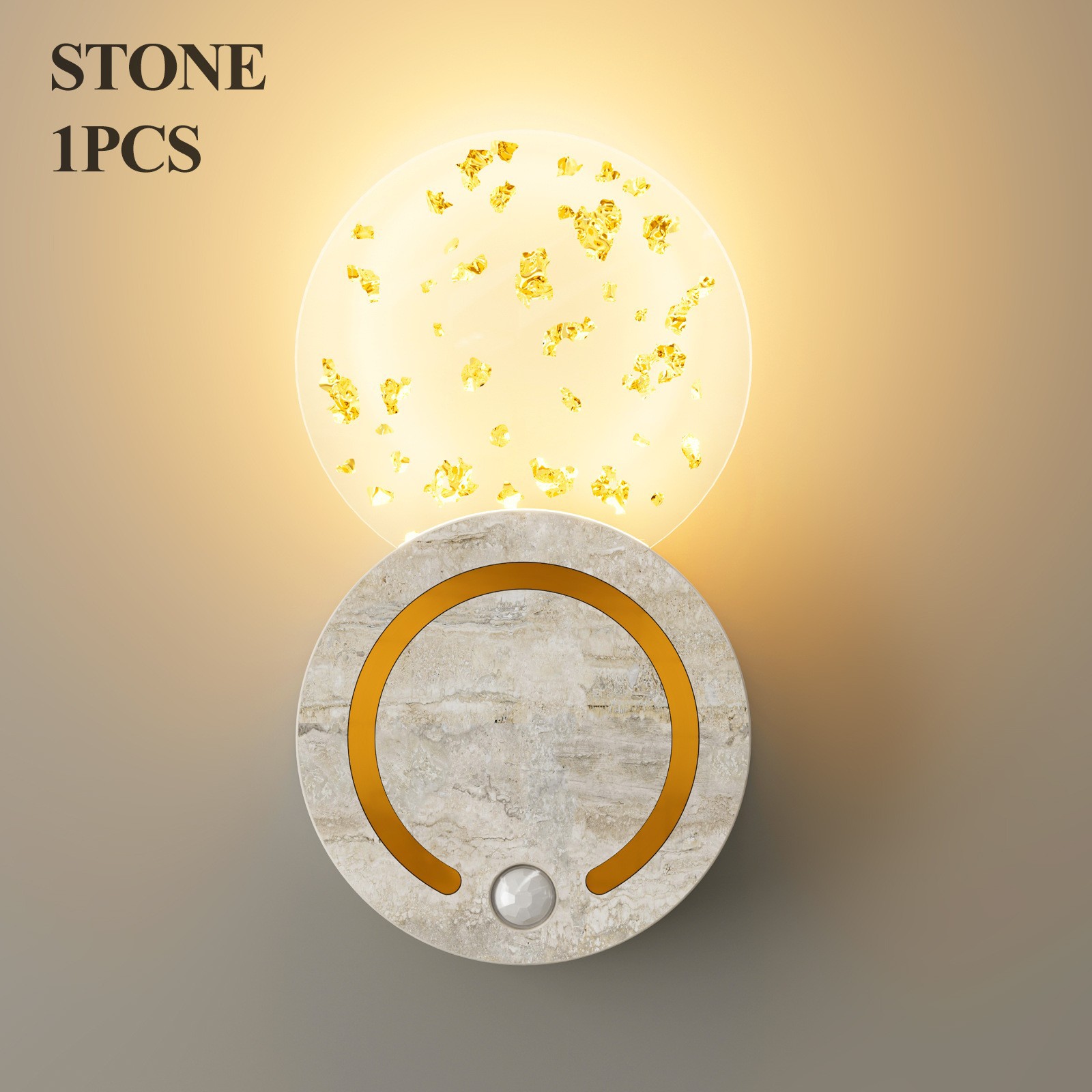 Human Body Induction Bedroom Bedside Wall Light Snap-On No Wiring Bedroom Charging Night Light