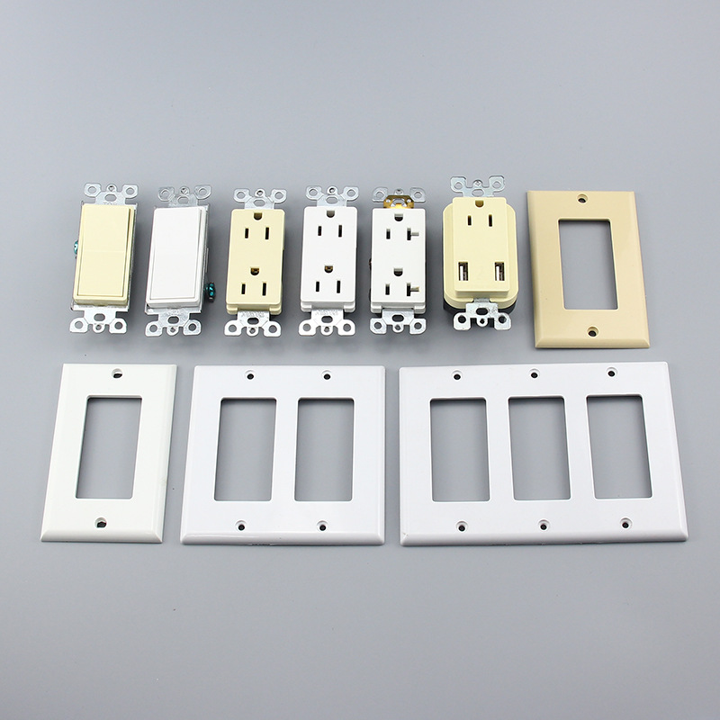 Central and South America American wall socket American standard power socket American standard wall switch ABS panel brass fittings