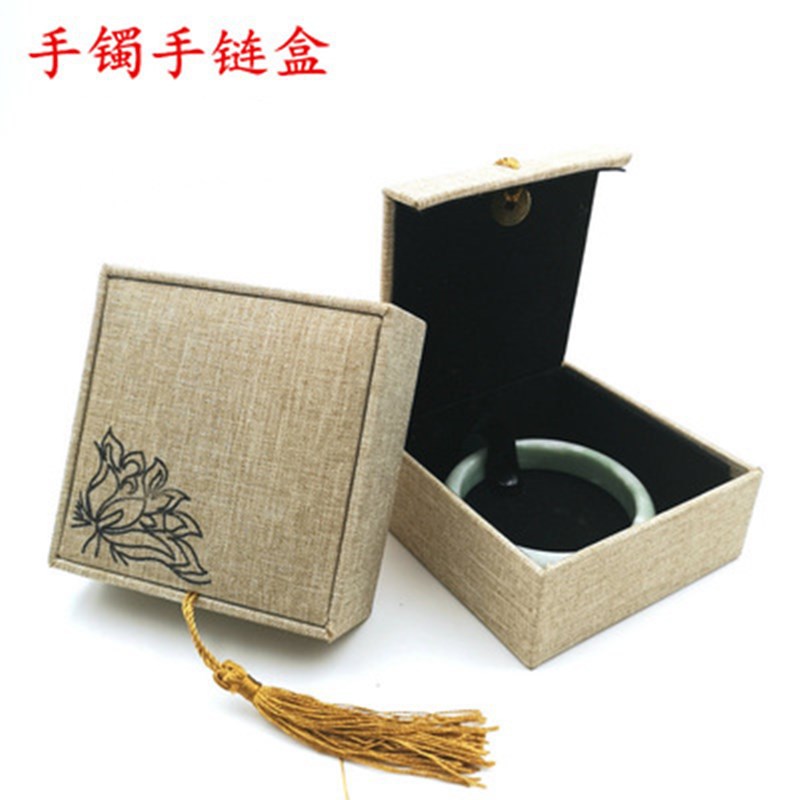 莲花流苏手镯手链盒