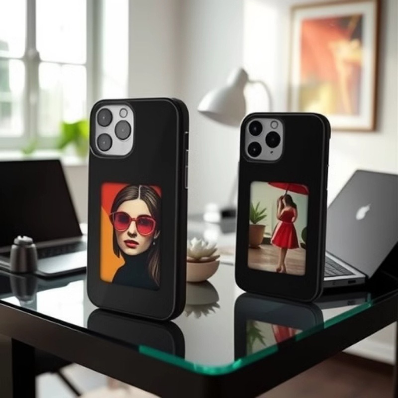 E-Ink Phone Case NFC Screen Projection Four Colors DIY for iPhone 13 to 17 PM Series Tagi Phone Case