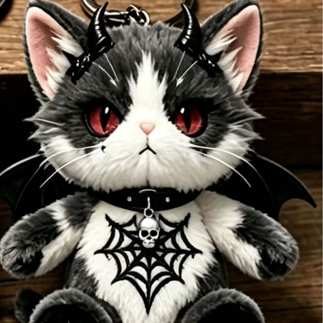 Acrylic Simple Style Rabbit Cat Sleep Angel Pendant Backpack Keychain Car Keychain Animal Pet Decoration