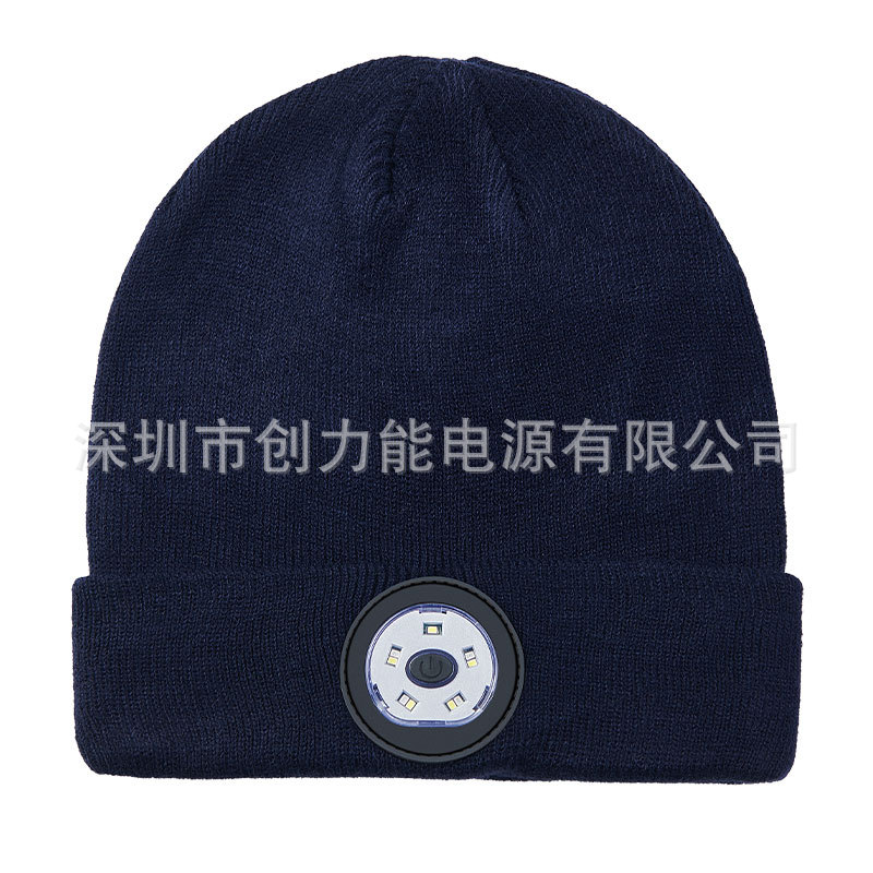 Chuanglineng rechargeable washable Bluetooth hat new LED light-up Bluetooth 5.4 music knitted hat private mold