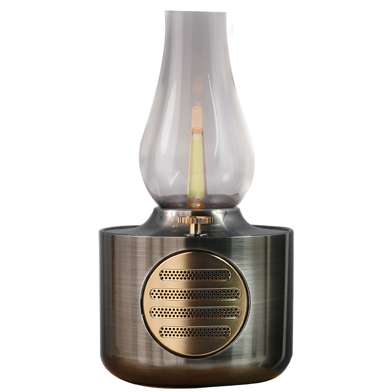 Private Mold Kerosene Lamp Speaker Camping Atmosphere Light Outdoor Camping Lighting Speaker