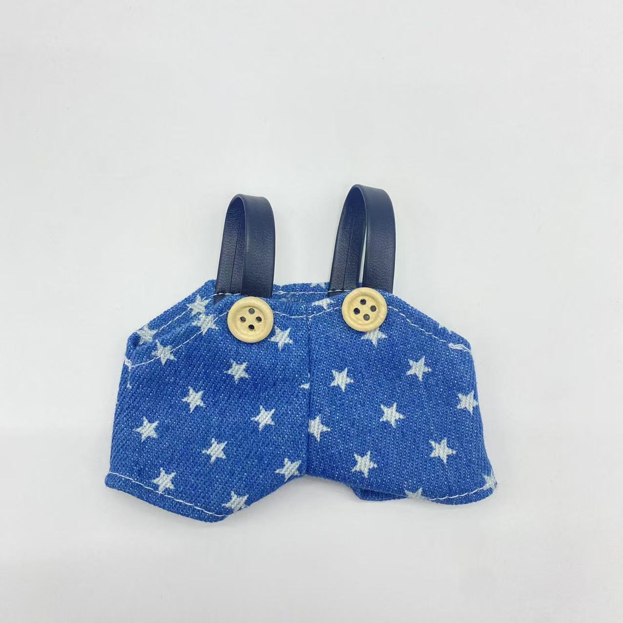 12-point doll clothes 10cm pendant doll clothes 15cm Wallace and Gromit doll denim overalls cotton doll pants