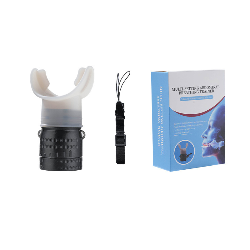 Portable lung capacity breathing trainer running yoga swimming lung strengthening abdominal pressure exercise equipment respirator