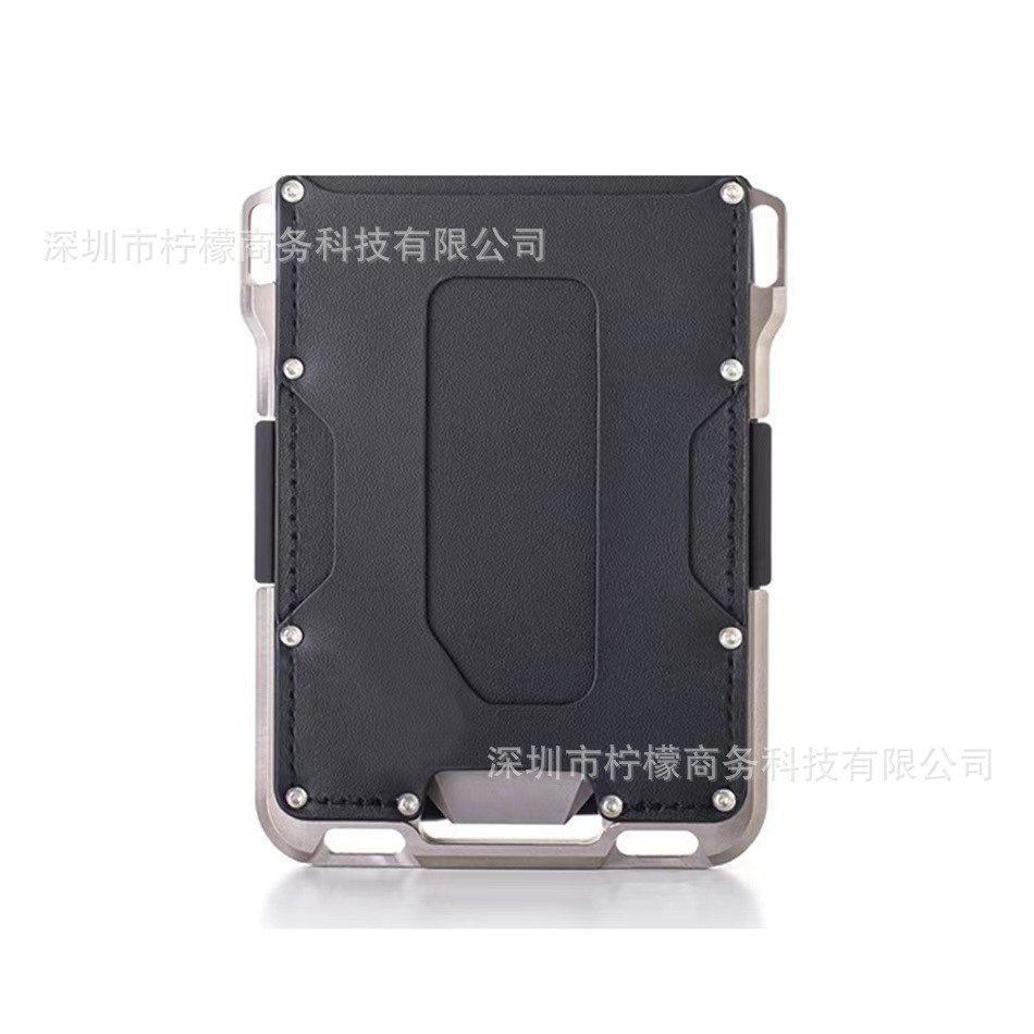 Direct Sale Metal Wallet Metal RFID Card Holder Card Sleeve Anti-theft Aluminum Alloy Credit Card Clip Bank Card