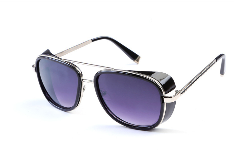Iron Man 3 IRON TONY Double Beam Sunglasses for Men and Women, Sun Glasses